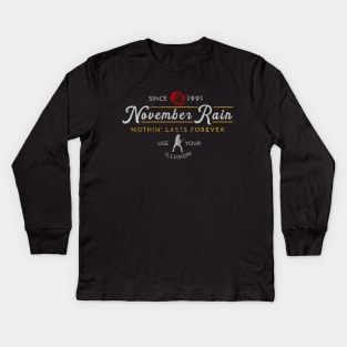 November Rain GnR Kids Long Sleeve T-Shirt